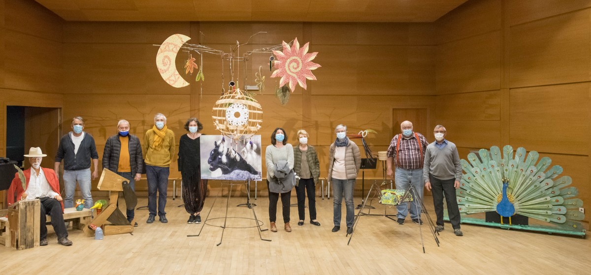 Décor réalisé en 2021 par les bénévoles de l'Outil en Main Antony pour le conservatoire Darius Milhaud